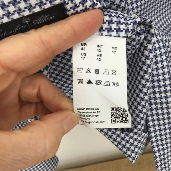 Boss Hugo Boss Men’s T-Swain Tailored Slim Fit Button Down L/S Shirt - Picture 8 of 9